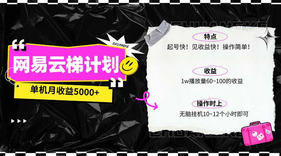 最新网易云梯计划网页版，单机月收益5000+！可放大操作-百盟网